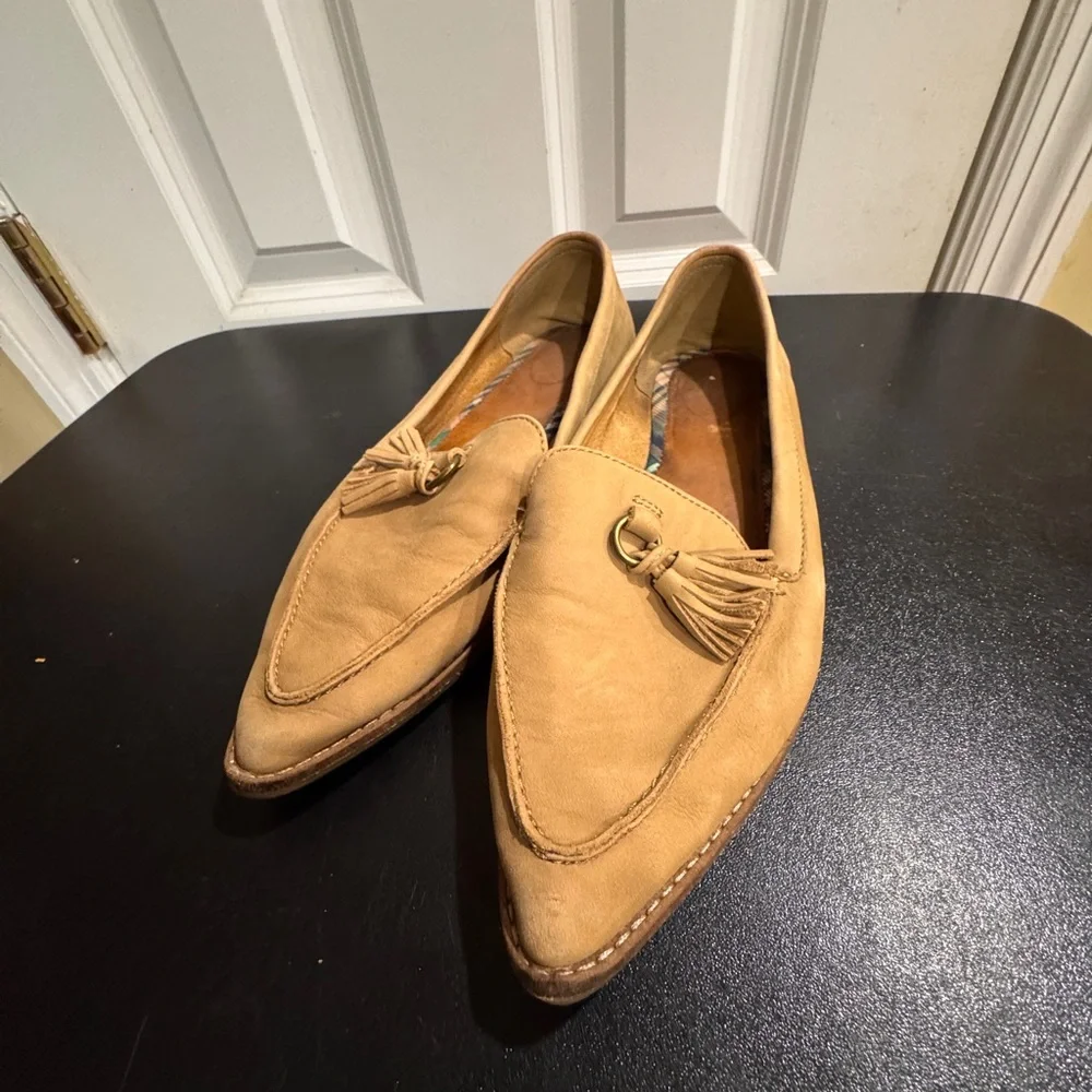 Sperry Tan Tassel leather Loafers size 10